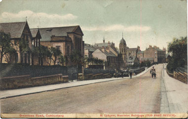 Greenlees Road - circa 1900, - Card Postmarked 1906 - Printed for F. Lithgow, Morriston Buildings
(OLD POST OFFICE) This was situated on the Main Street adjacecent to the Rosebank Church, directly opposite West Coats Road